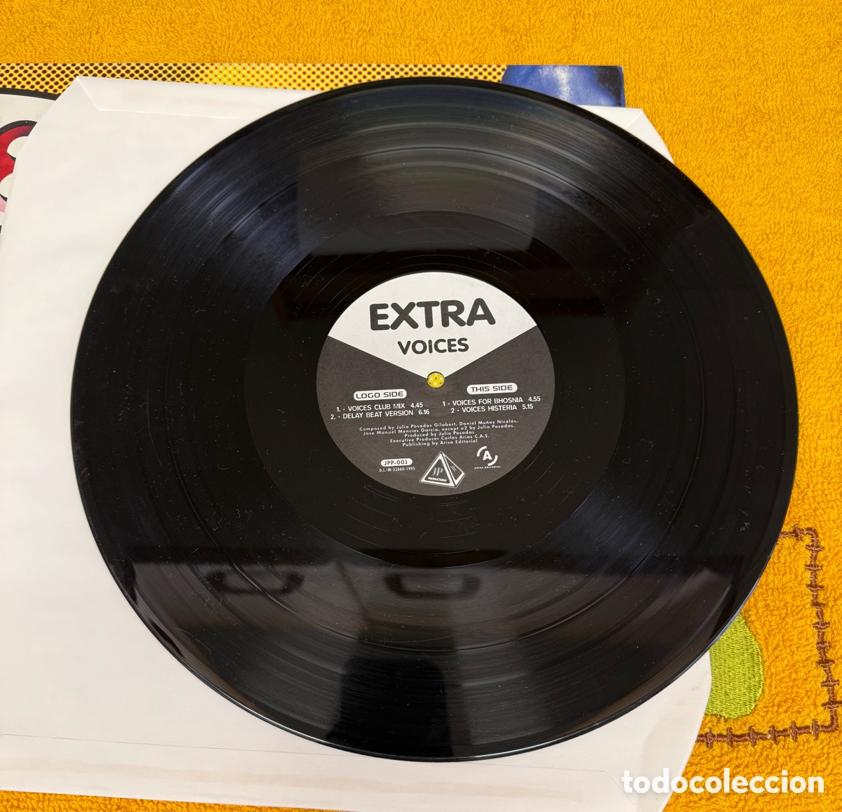 Discos de vinilo: Disco vinilo Extra Voices, Julio Posadas - Foto 3