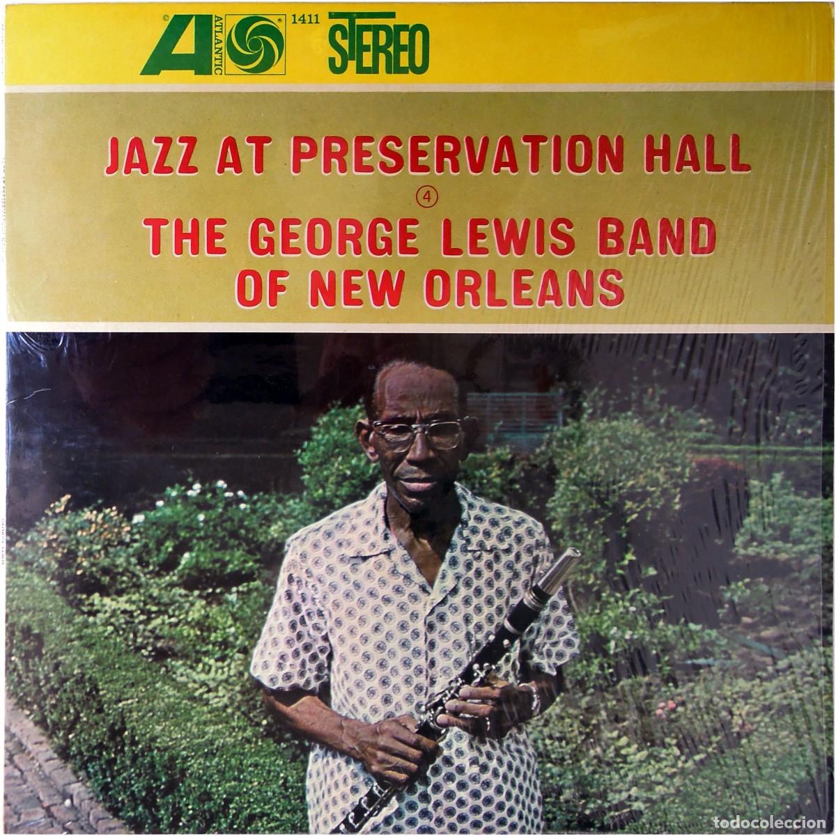 Discos de vinilo: The George Lewis Band Of New Orleans - Jazz At Preservation Hall 4 - LP US - Atlantic 1411 - EX/NM
