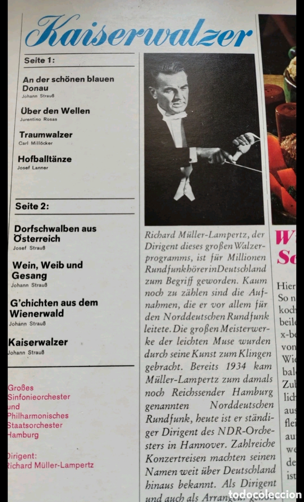 Discos de vinilo: Kaiserwalzer (valses famosos) - Foto 2