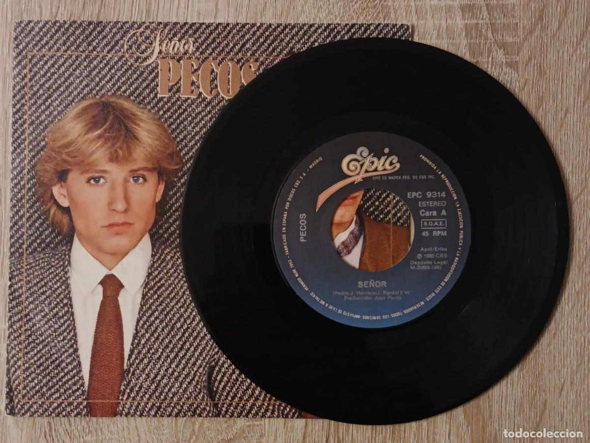 Discos de vinilo: SINGLE DISCO VINILO PECOS SE&Ntilde;OR EPIC 1980 - Foto 2