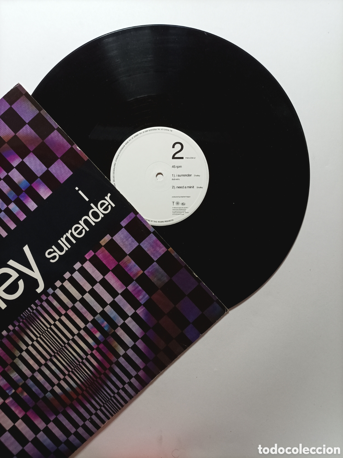 Discos de vinilo: PETE SHELLEY. I SURRENDER. MAXI SINGLE DISCO VINILO. - Foto 3