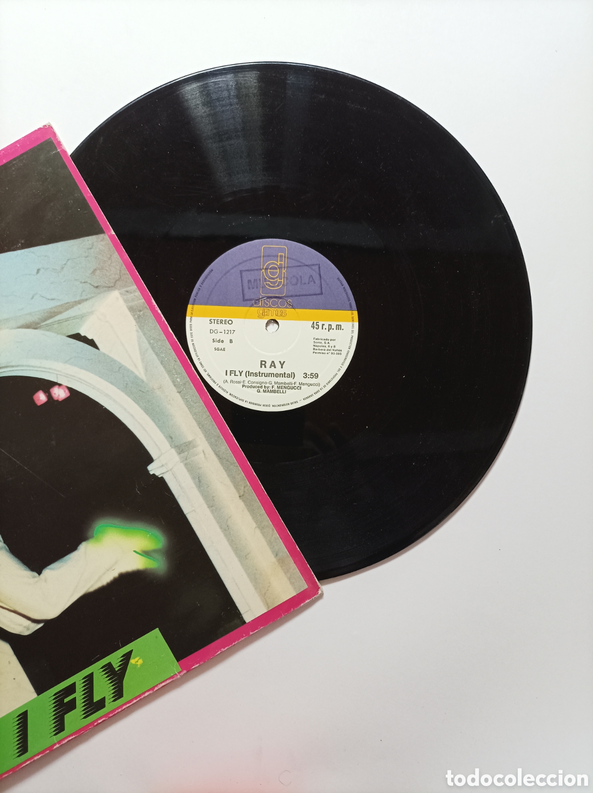 Discos de vinilo: RAY RIDHA. I FLY. DICOS GAMES. MAXI SINGLE DISCO. - Foto 3