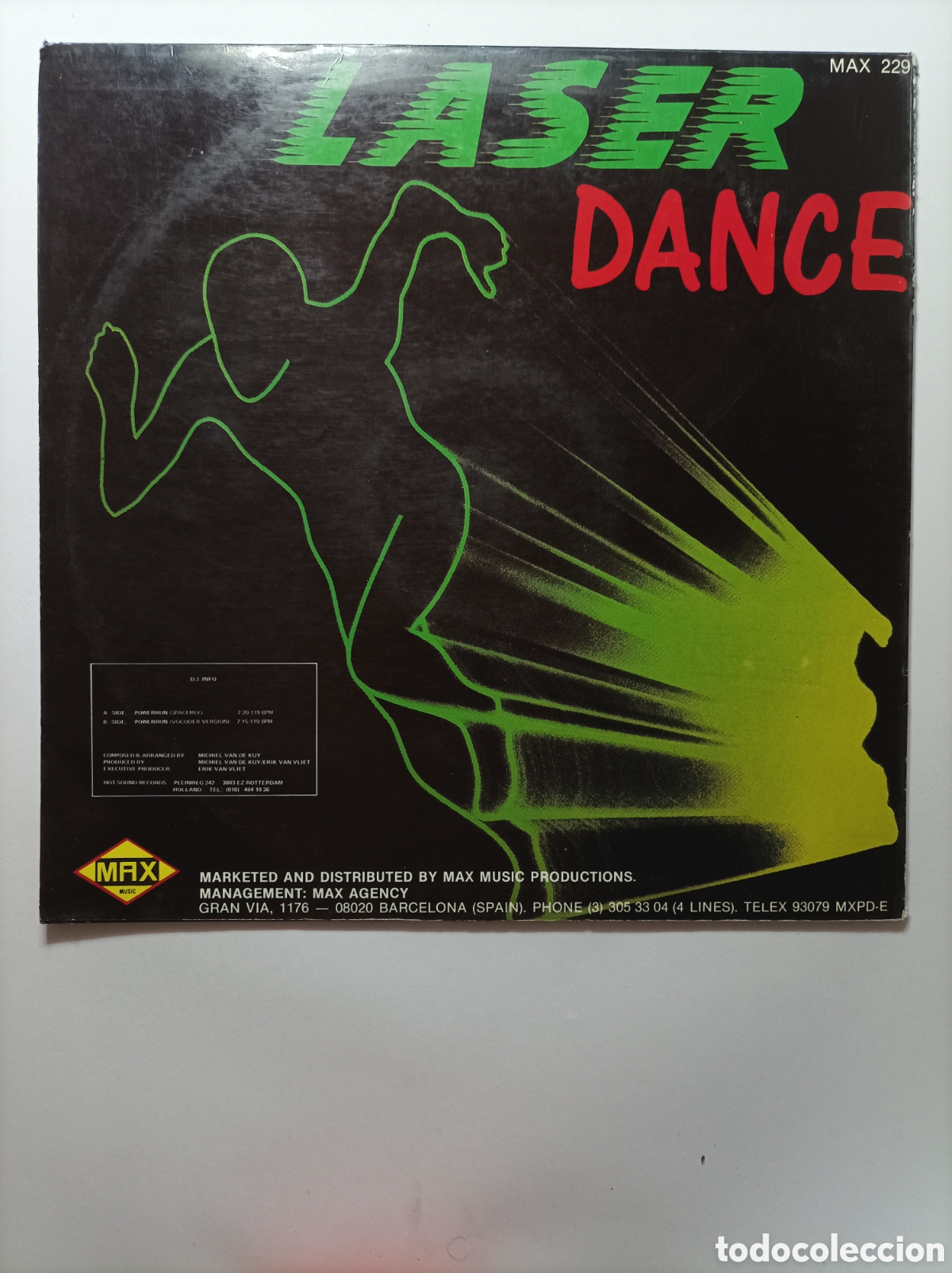 Discos de vinilo: LASER DANCE. POWER RUN. MAXI MUSIC. MAXI SINGLE DISCO VINILO. - Foto 2