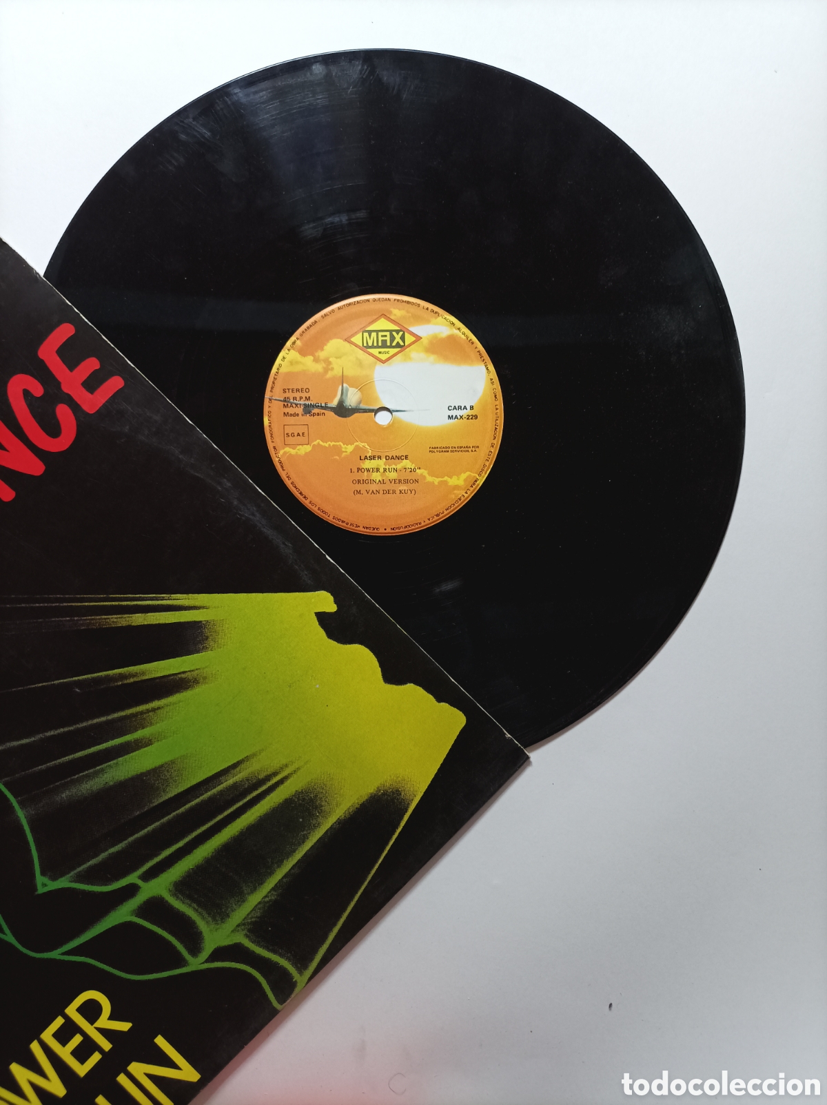 Discos de vinilo: LASER DANCE. POWER RUN. MAXI MUSIC. MAXI SINGLE DISCO VINILO. - Foto 3