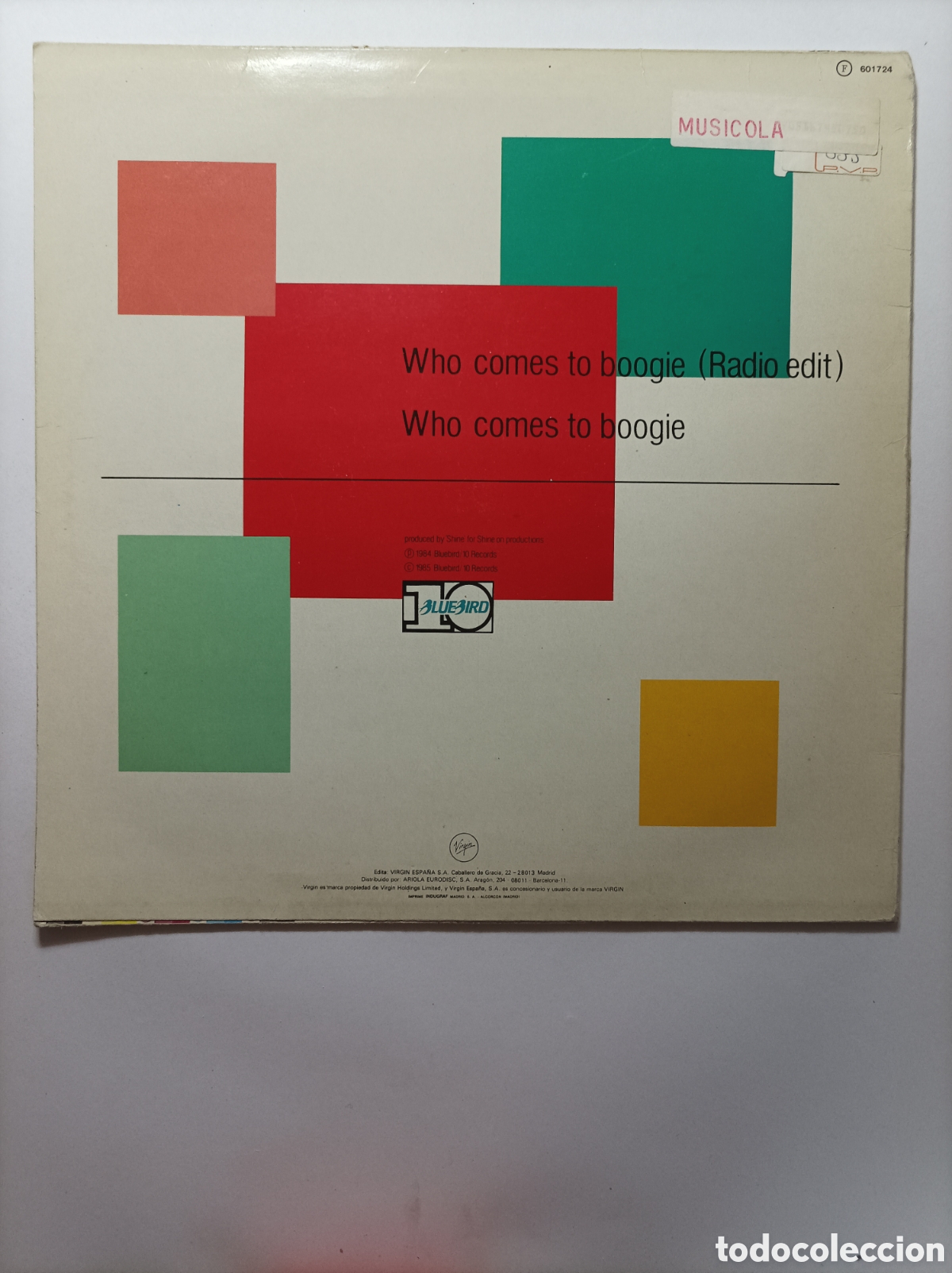 Discos de vinilo: GO GO. 10 RECORDS. VIRGIN. MAXI SINGLE DISCO VINILO. - Foto 2