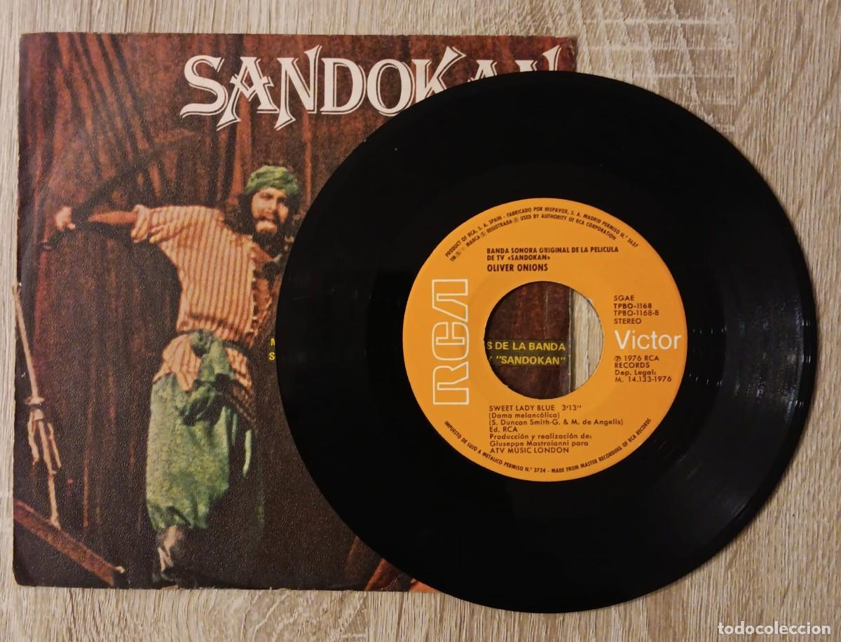 Discos de vinilo: SINGLE DISCO VINILO BSO SANDOKAN RCA 1976 - Foto 2