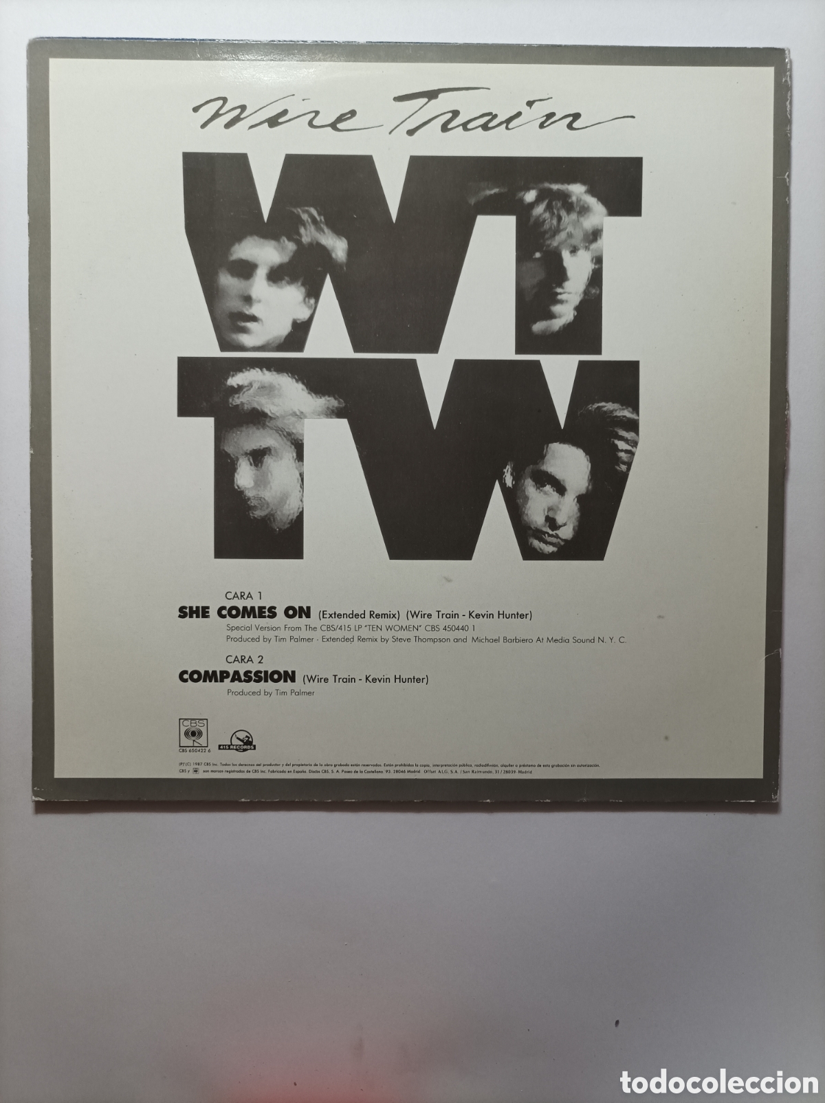 Discos de vinilo: WIRE TRAIN. EXTENDED REMIX. MAXI SINGLE DISCO VINILO. - Foto 2