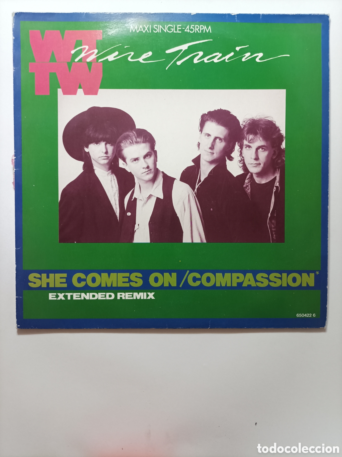 Discos de vinilo: WIRE TRAIN. EXTENDED REMIX. MAXI SINGLE DISCO VINILO. - Foto 1