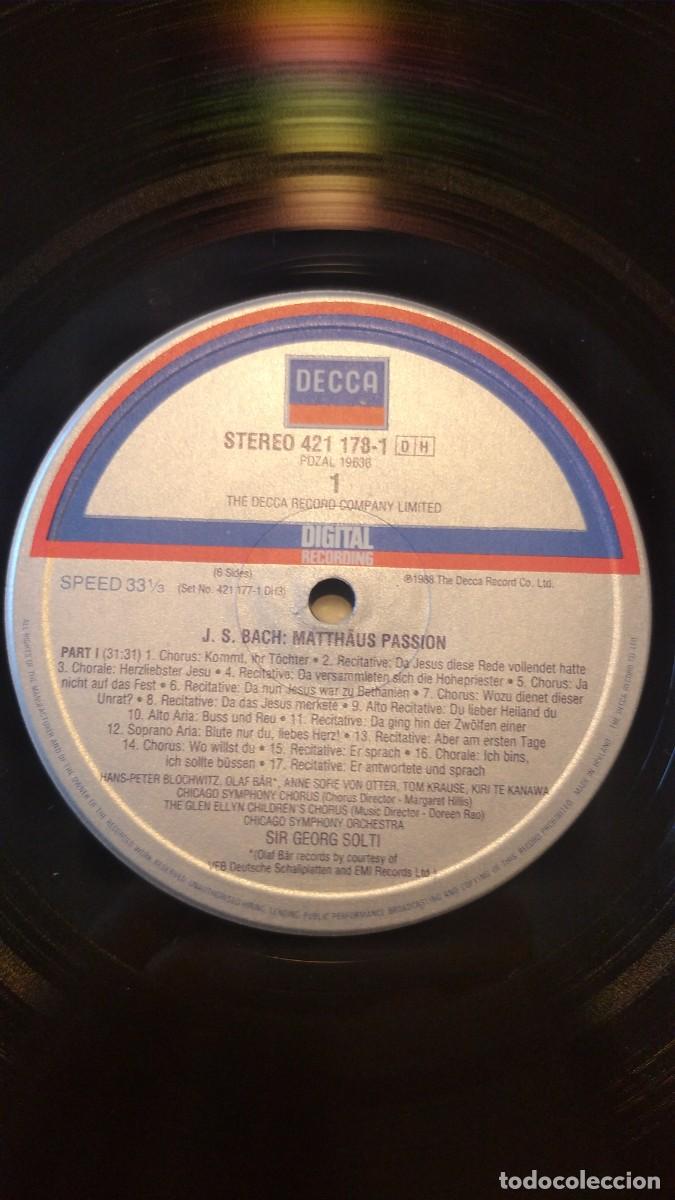 Discos de vinilo: Bach - Mathaus Passion - Solti. - Foto 4