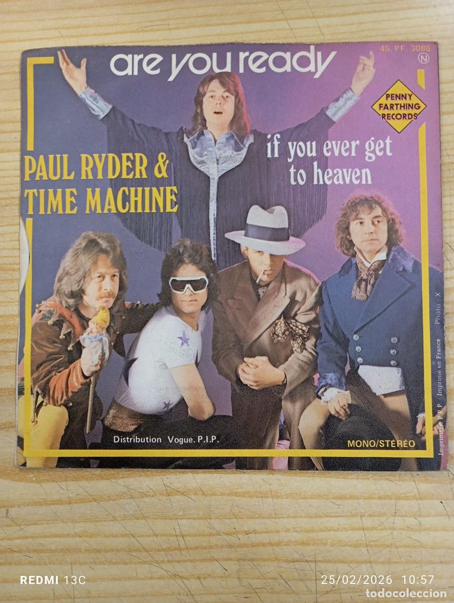 Discos de vinilo: Single Paul Ryder And Time Machine* &lrm;&ndash; Are You Ready - Foto 3