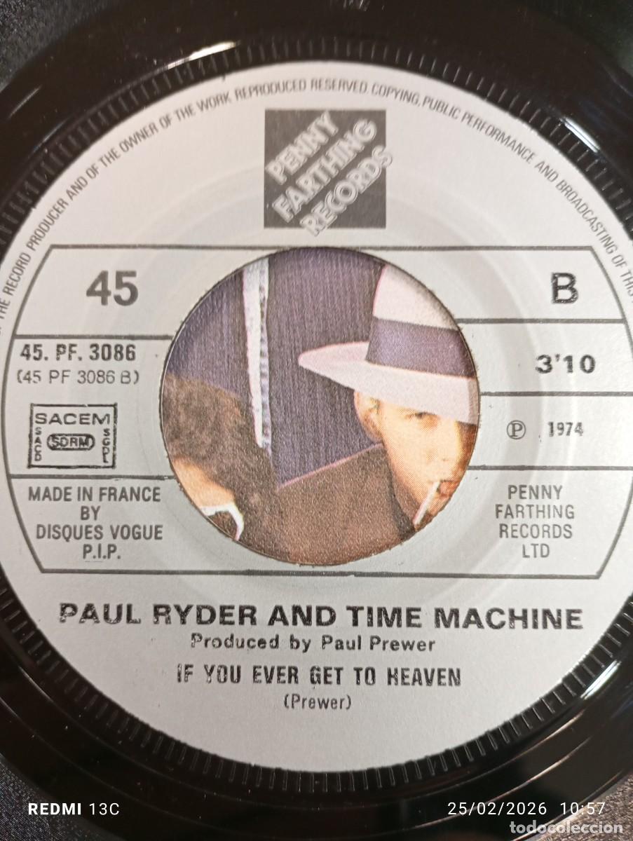 Discos de vinilo: Single Paul Ryder And Time Machine* &lrm;&ndash; Are You Ready - Foto 5