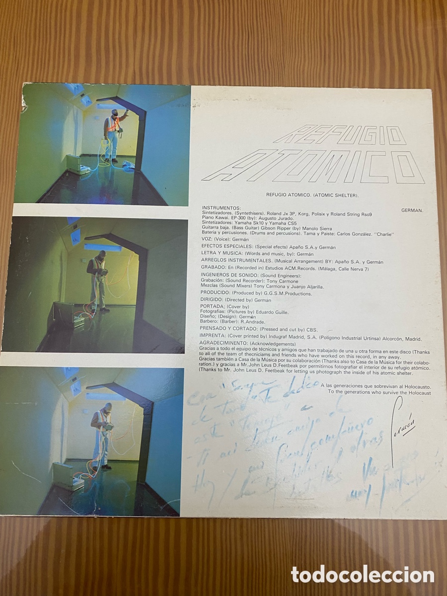 Discos de vinilo: Disco de Vinilo (Maxi) German &ldquo;Refugio Atomico&rdquo; - Foto 2