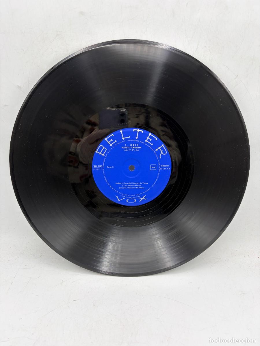 Discos de vinilo: LP - CATULLI CARMINA &ndash; ORFF &ndash; BELTER - Foto 4