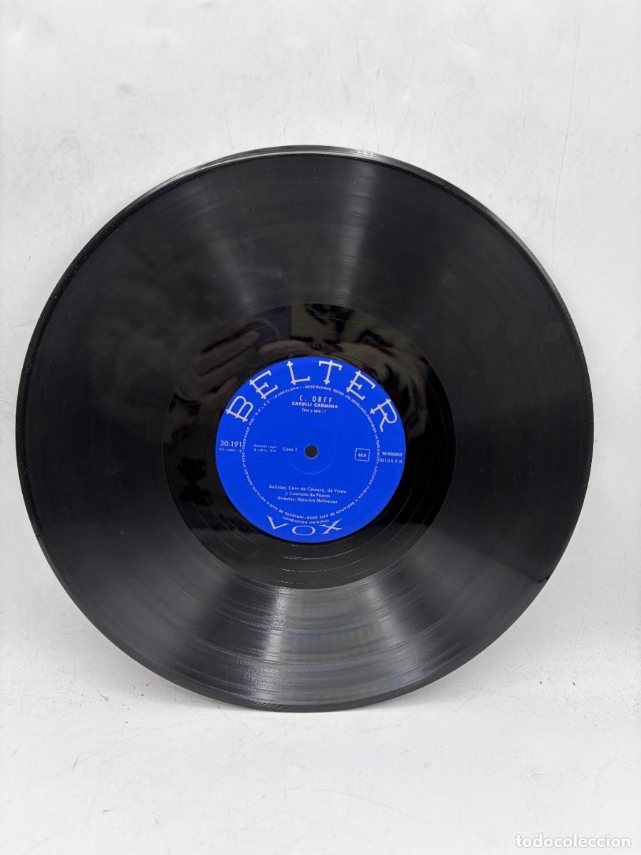 Discos de vinilo: LP - CATULLI CARMINA &ndash; ORFF &ndash; BELTER - Foto 5