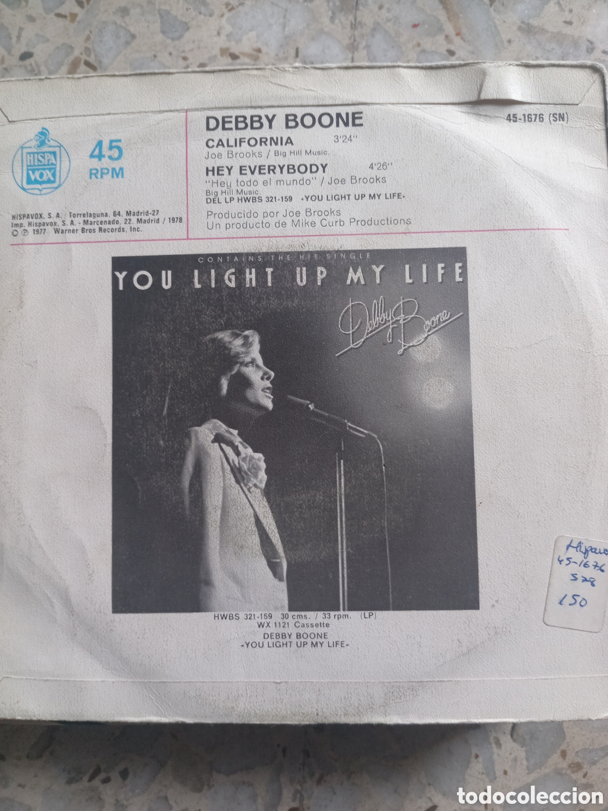 Discos de vinilo: SGL DEBBY BOONE CALIFORNIA 1977 - Foto 2