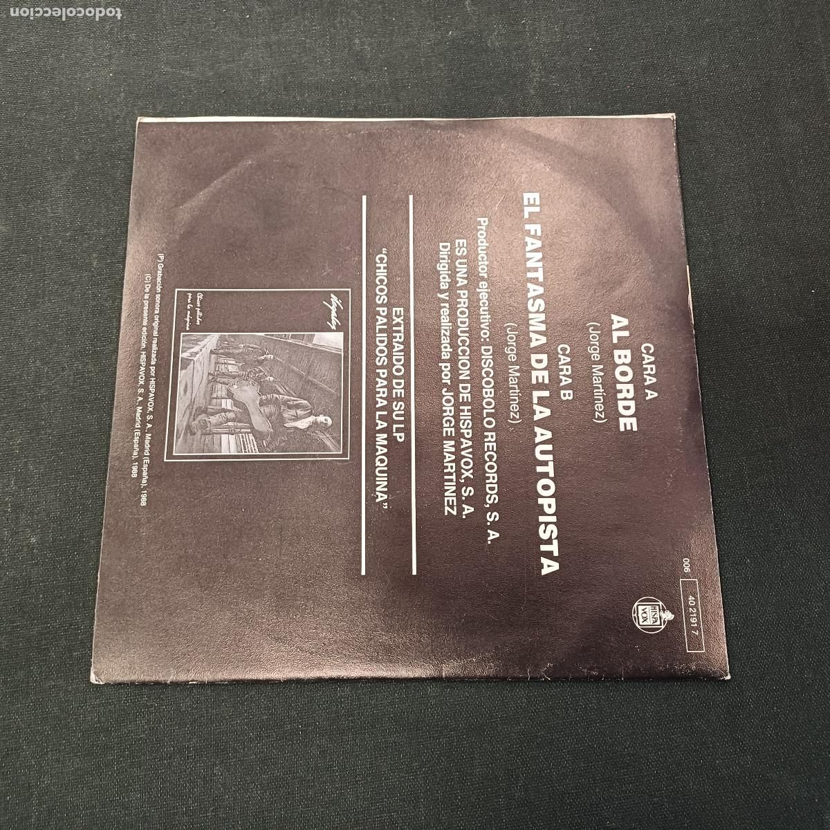 Discos de vinilo: ILEGALES/AL BORDE/SINGLE. - Foto 4