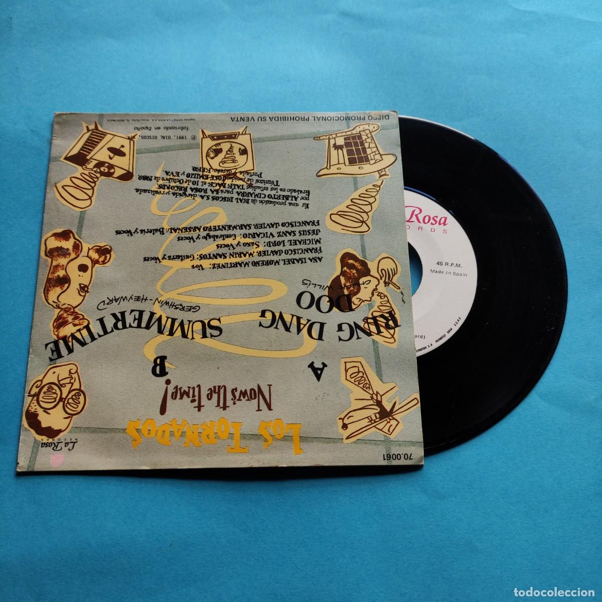Discos de vinilo: Los Tornados - Ring Dang Doo ** Summertime ** SINGLE LA ROSA ** AZ - Foto 2