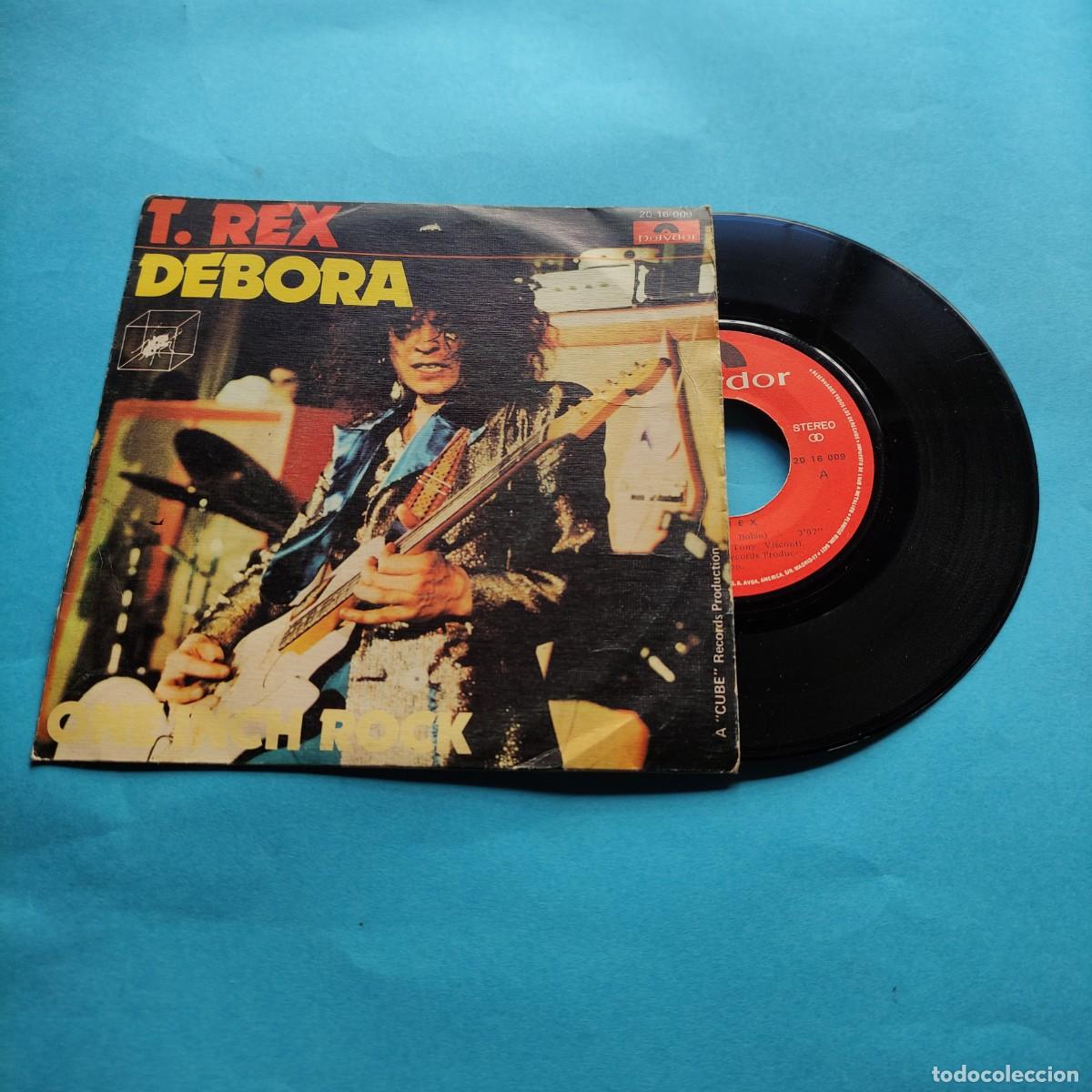 Discos de vinilo: T. REX . DEBORA , GLAM ROCK FOLK ** SINGLE POLYDOR ** AZ - Foto 1