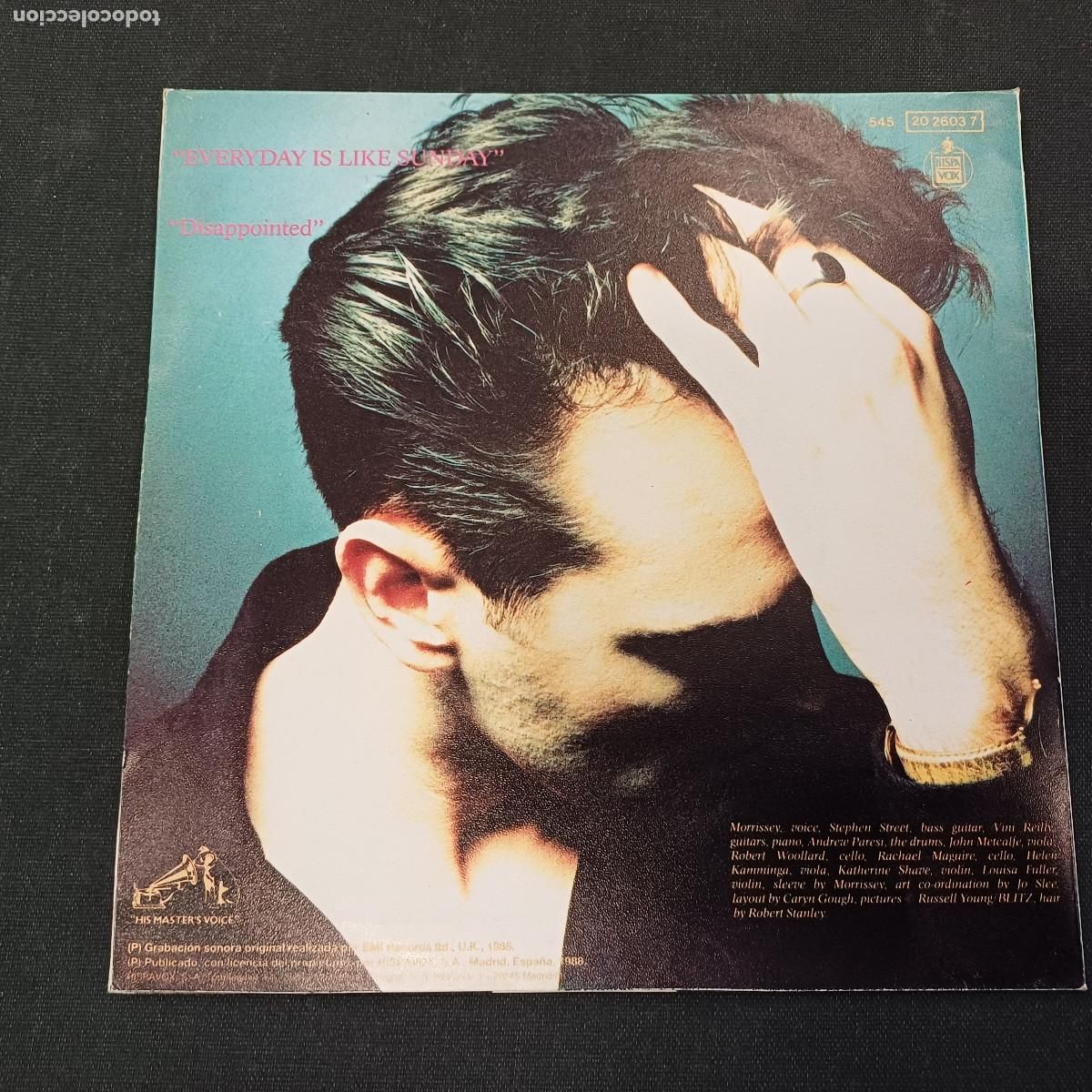 Discos de vinilo: MORRISSEY/EVERY DAY IS SUNDAY/SINGLE SMITHS. - Foto 3
