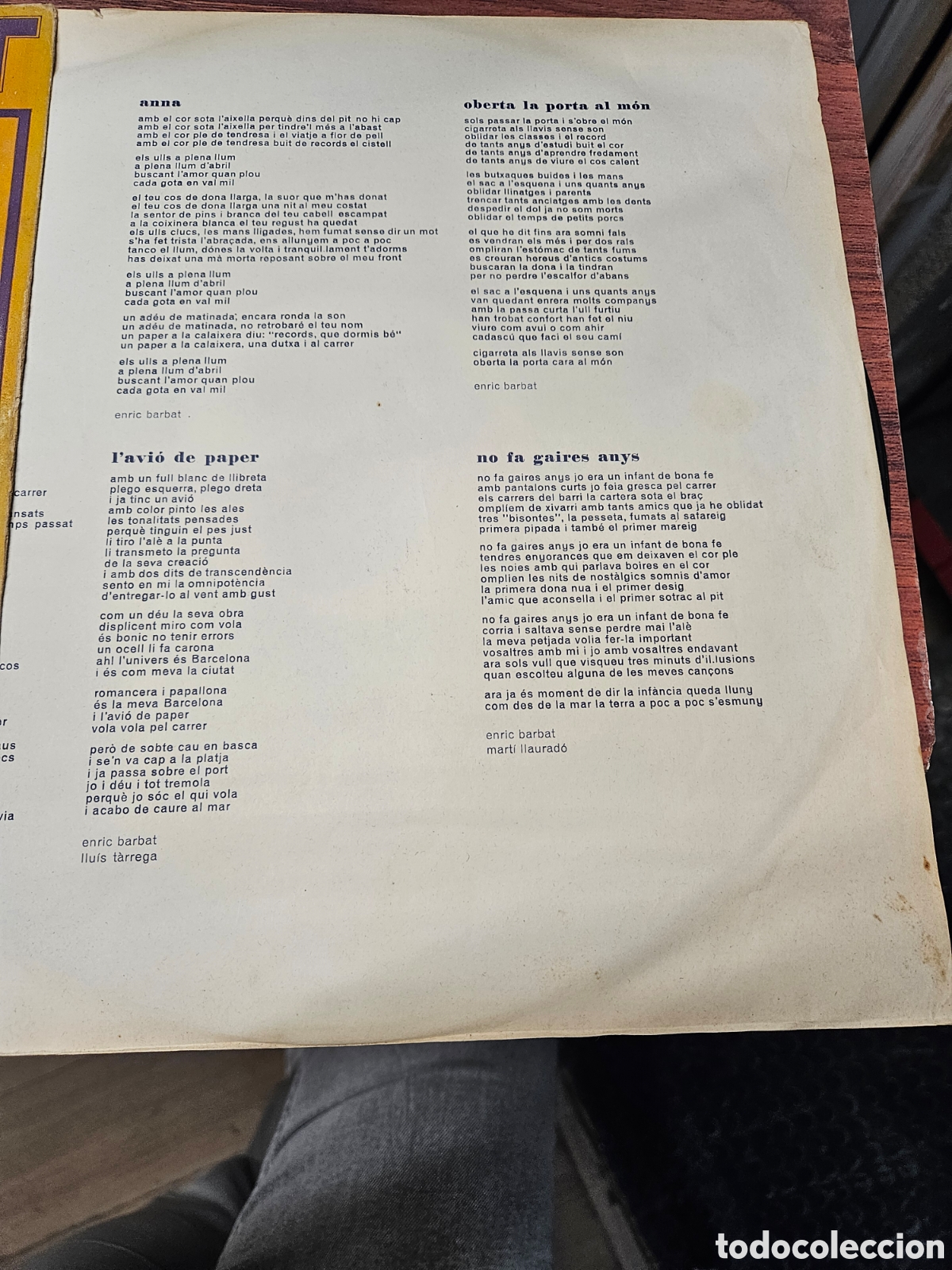 Discos de vinilo: Disco de vinilo &ndash; Enric Barbat &ndash; Original - Foto 3