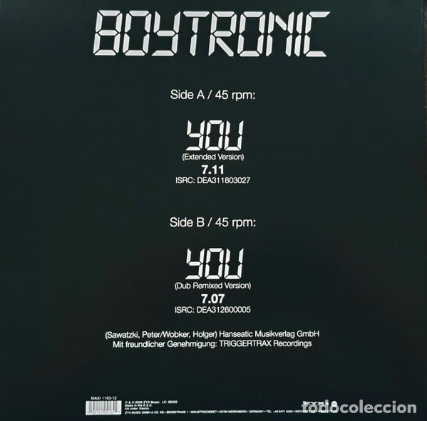 Discos de vinilo: Boytronic &ndash; You (Extended Version)-GERMANY-MAXI SINGLE-2026-NUEVO - Foto 2