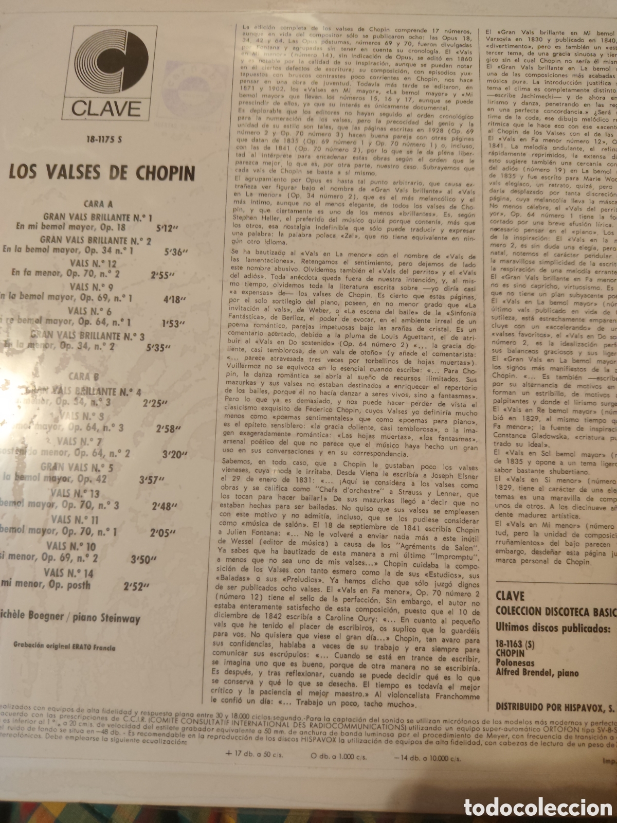 Discos de vinilo: Los Valses de Chopin - Foto 2