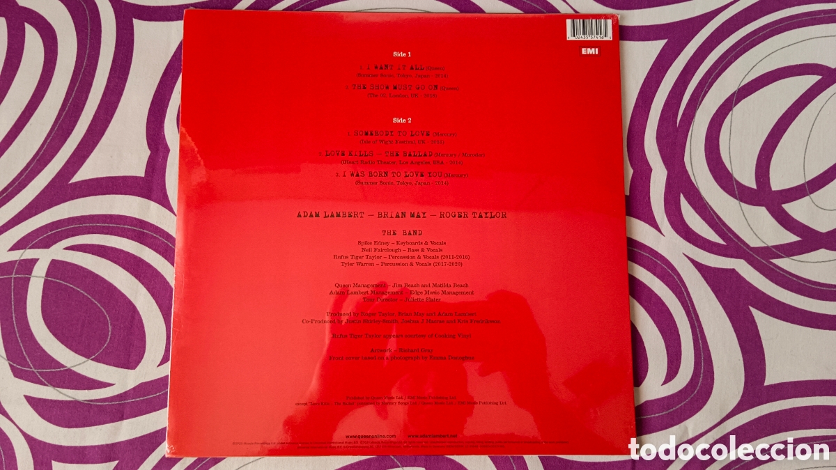 Discos de vinilo: Queen + Adam Lambert &ndash; Live Around The World EP - Foto 5