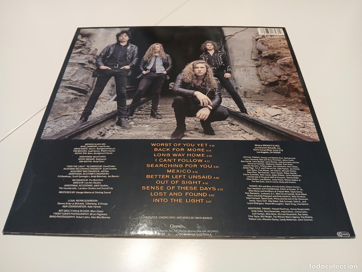 Discos de vinilo: Broken Glass &ndash; A Fast Mean Game- (1990) LP disco vinilo - Foto 7