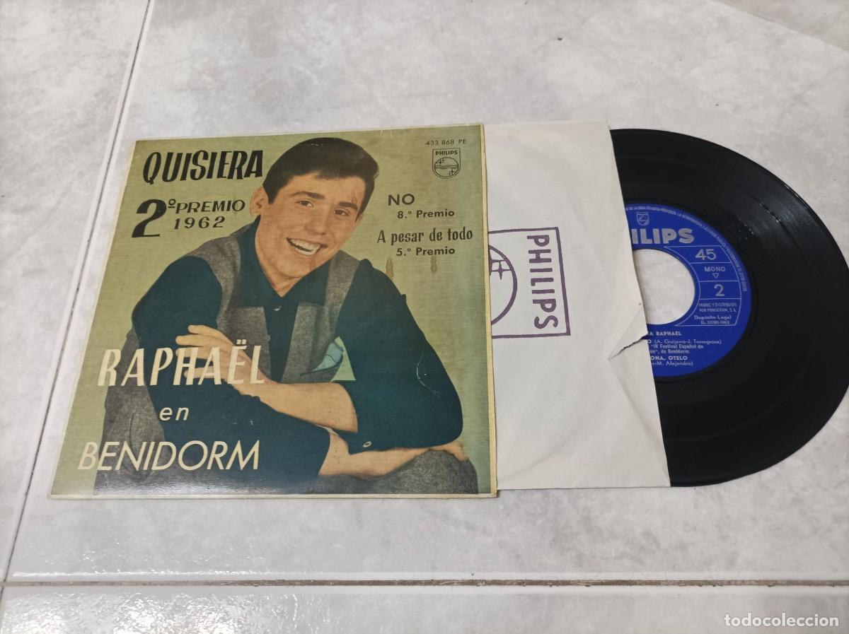 Discos de vinilo: Raphael en Benidorm ep Quisiera - Foto 1
