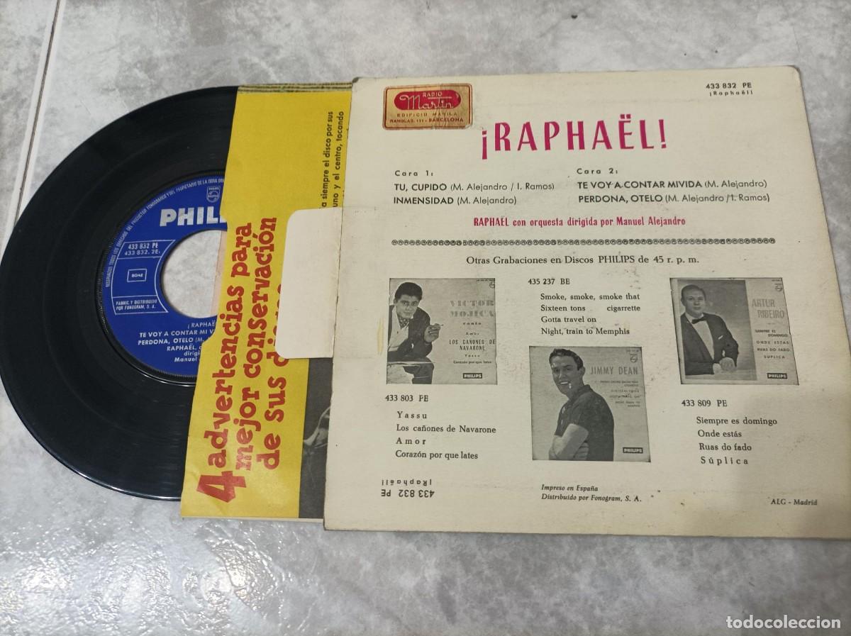 Discos de vinilo: Raphael tu cupido ep-dificil- - Foto 2
