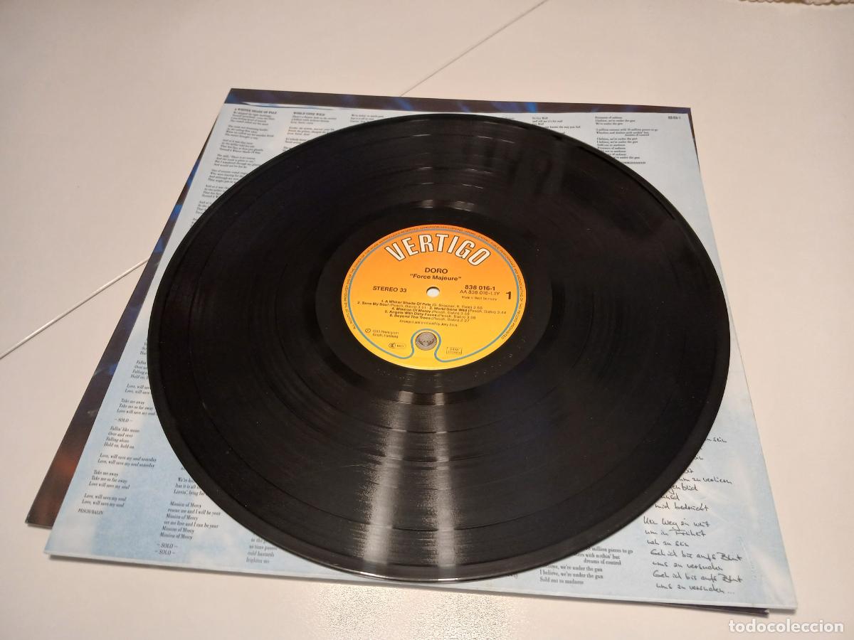 Discos de vinilo: Doro &ndash; Force Majeure- (1989) LP disco vinilo - Foto 4