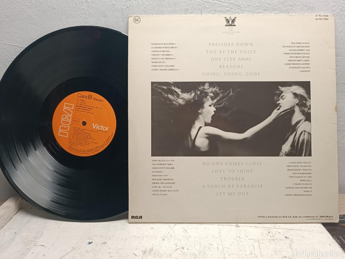 Discos de vinilo: JOHN FARNHAM - Whispering Jack LP 1987 - Foto 2