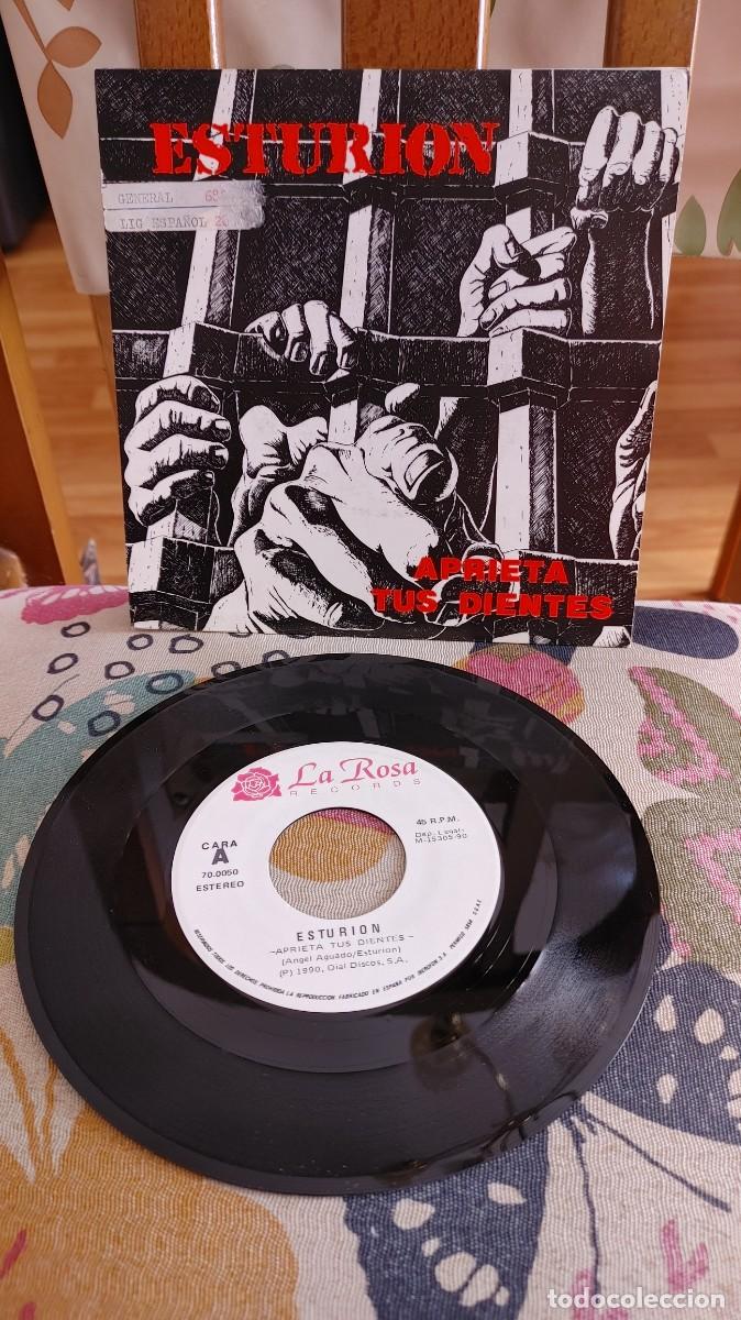 Discos de vinilo: ESTURION-SINGLE APRIETA TUS DIENTES - Foto 1