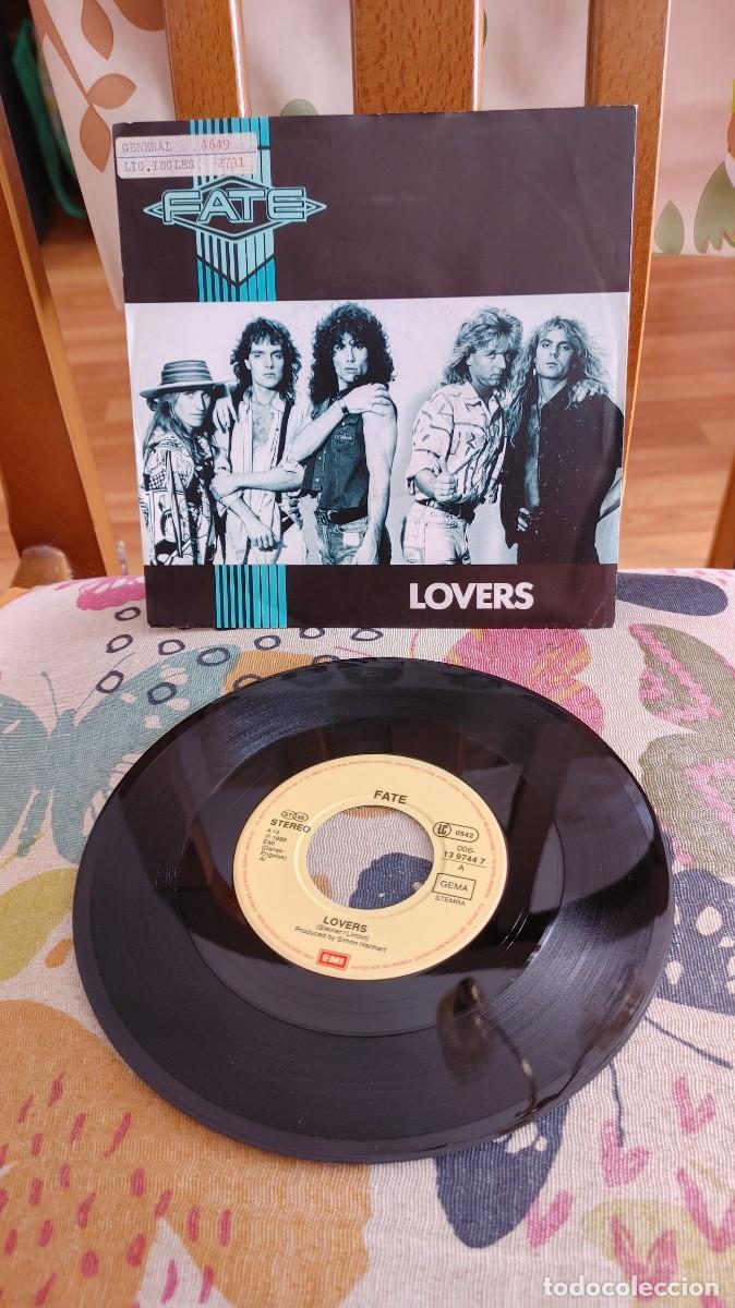 Discos de vinilo: FATE-SINGLE LOVERS 45 RPM - Foto 1