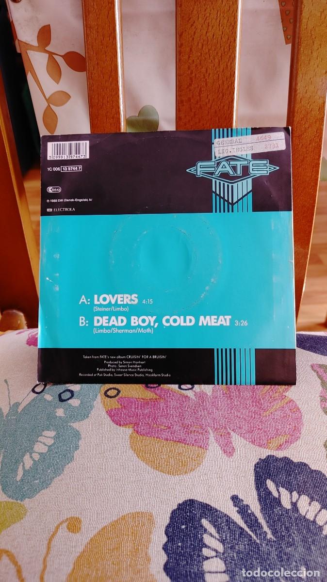 Discos de vinilo: FATE-SINGLE LOVERS 45 RPM - Foto 2