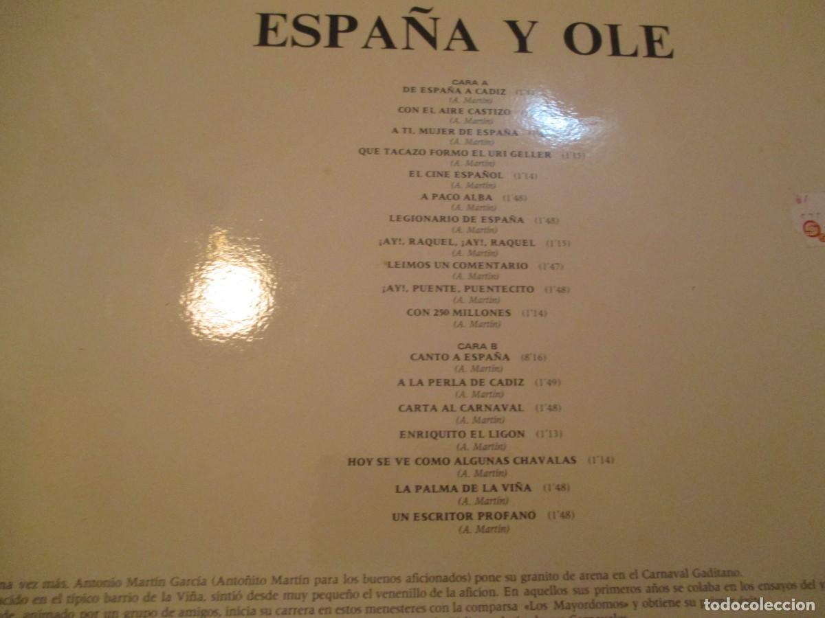 Discos de vinilo: Espa&ntilde;a y &oacute;le ( carnaval gaditano) Z579 - Foto 3