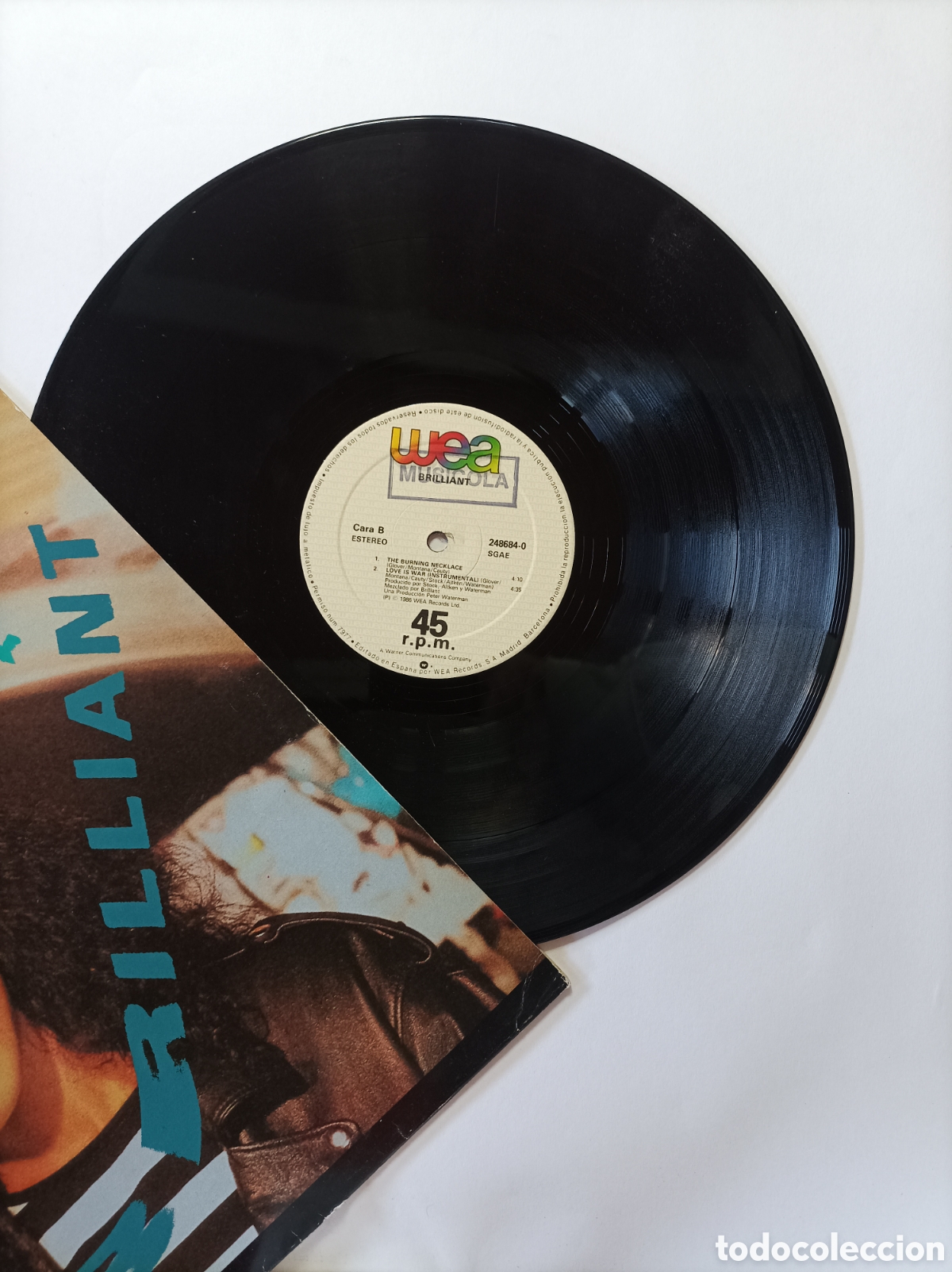 Discos de vinilo: BRILLIANT. SOMEBODY. WEA. MAXI SINGLE DISCO VINILO. - Foto 3