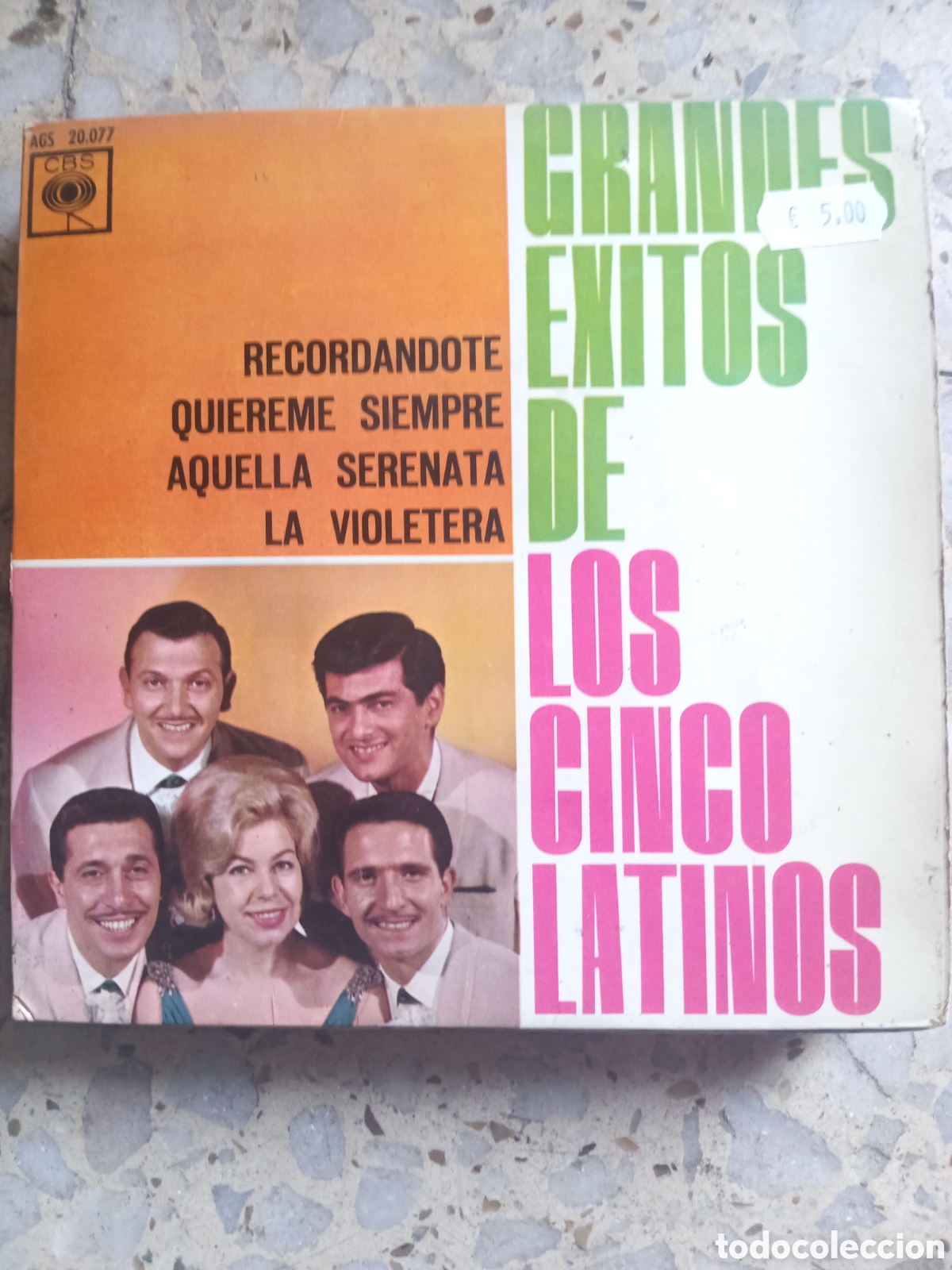 Discos de vinilo: EP LOS CINCO LATINOS RECORDANDOTE 1963 - Foto 1