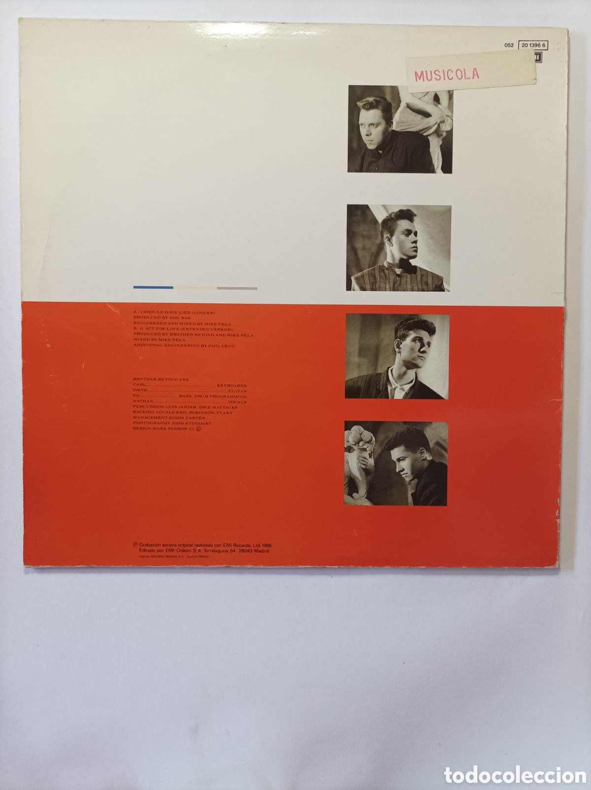 Discos de vinilo: BROTHER BEYOND. EMI. MAXI SINGLE DISCO VINILO. - Foto 2