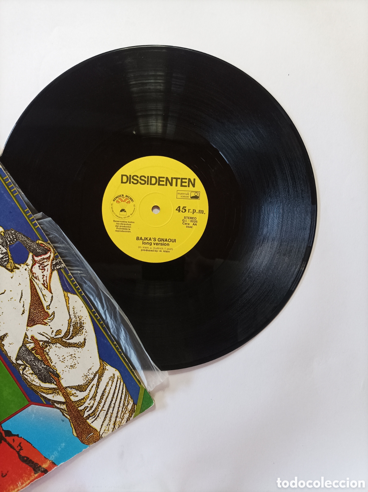 Discos de vinilo: DISSIDENTEN. GINGER MUSIC. MAXI SINGLE DISCO VINILO. - Foto 3