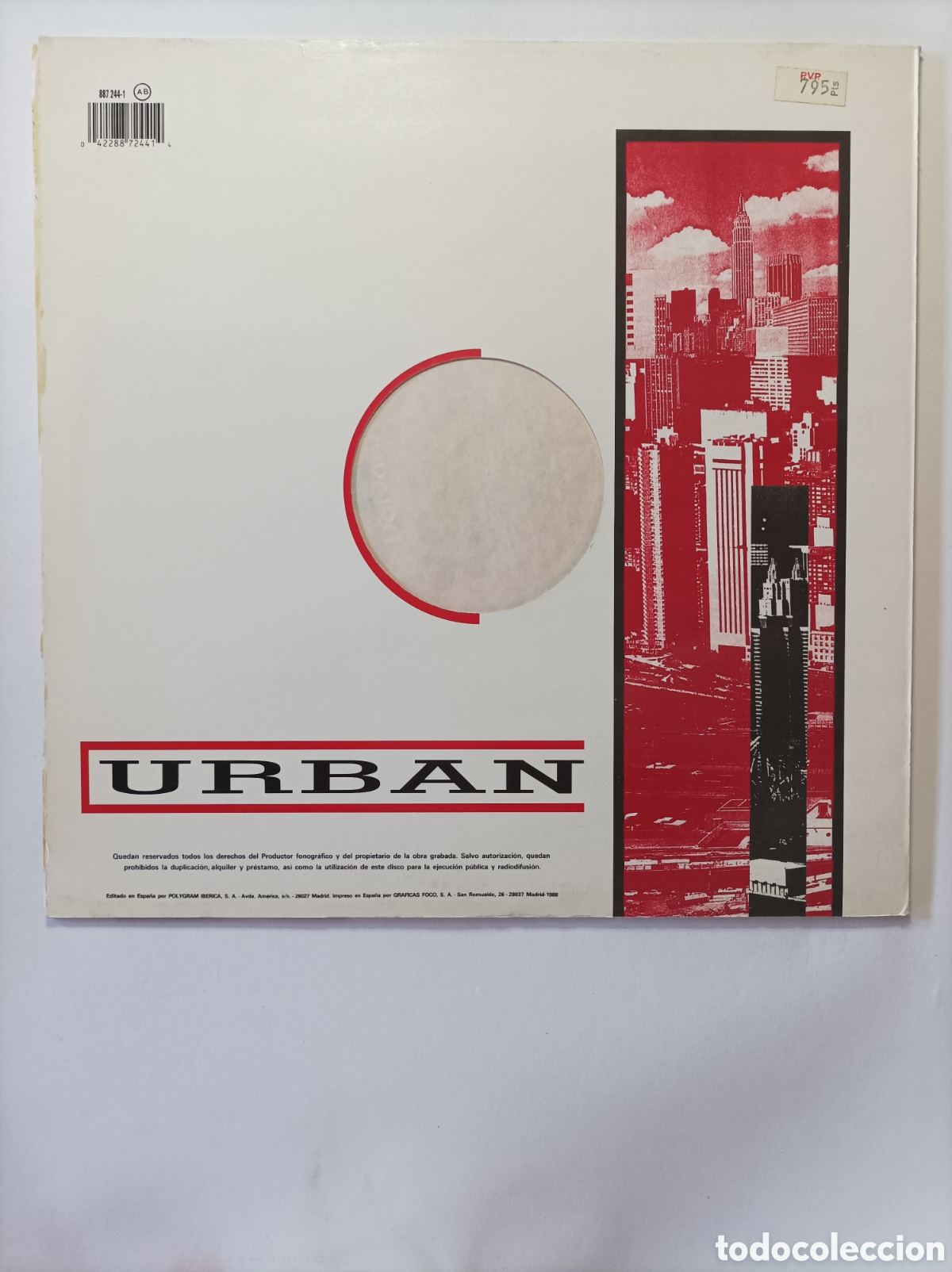 Discos de vinilo: PULSE. URBAN. POLYDOR. MAXI SINGLE DISCO VINILO. - Foto 2