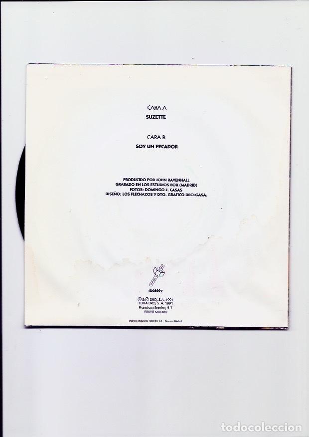 Discos de vinilo: LOS FLECHAZOS. Suzette (vinilo single 1991) - Foto 2