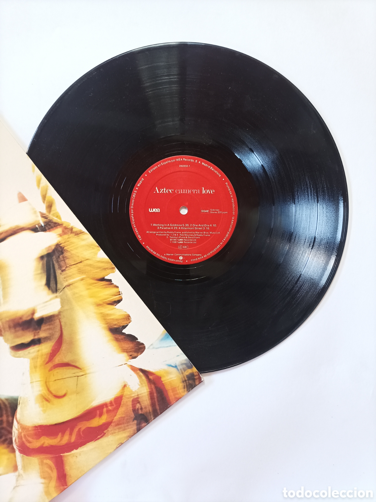 Discos de vinilo: AZTEC CAMERA. LOVE. WEA. DISCO VINILO ANTIGUO. - Foto 3