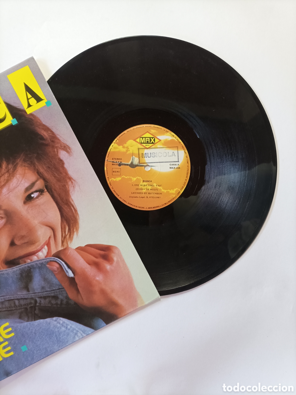 Discos de vinilo: BIANCA. ONE MORE TIME. MAX MUSIC. MAXI SINGLE DISCO VINILO. - Foto 3