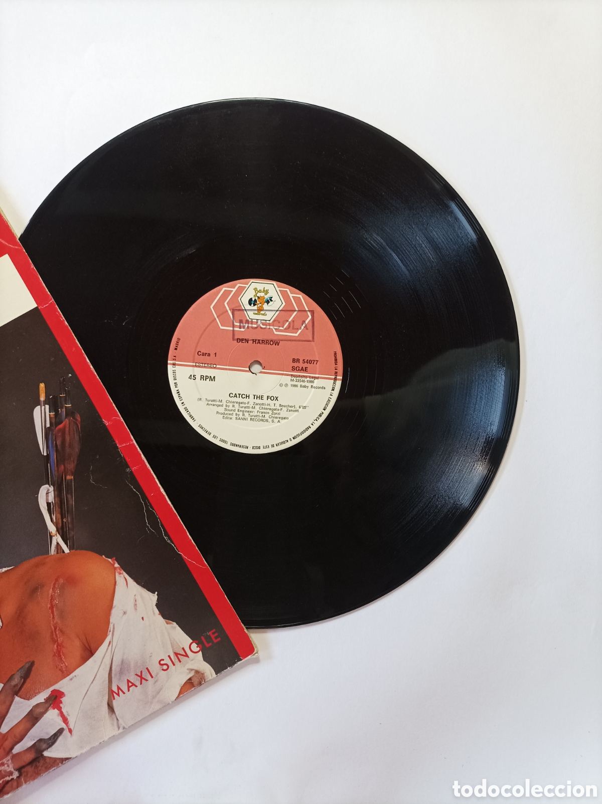 Discos de vinilo: DEN HARROW. CATCH THE FOX. MAXI SINGLE DISCO VINILO. - Foto 3