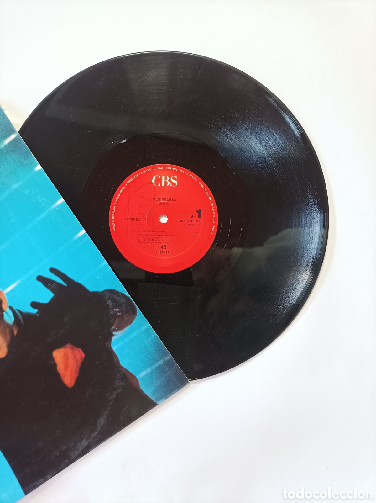 Discos de vinilo: DESIRELESS. JOHN. CBS. MAXI SINGLE DISCO VINILO. - Foto 3