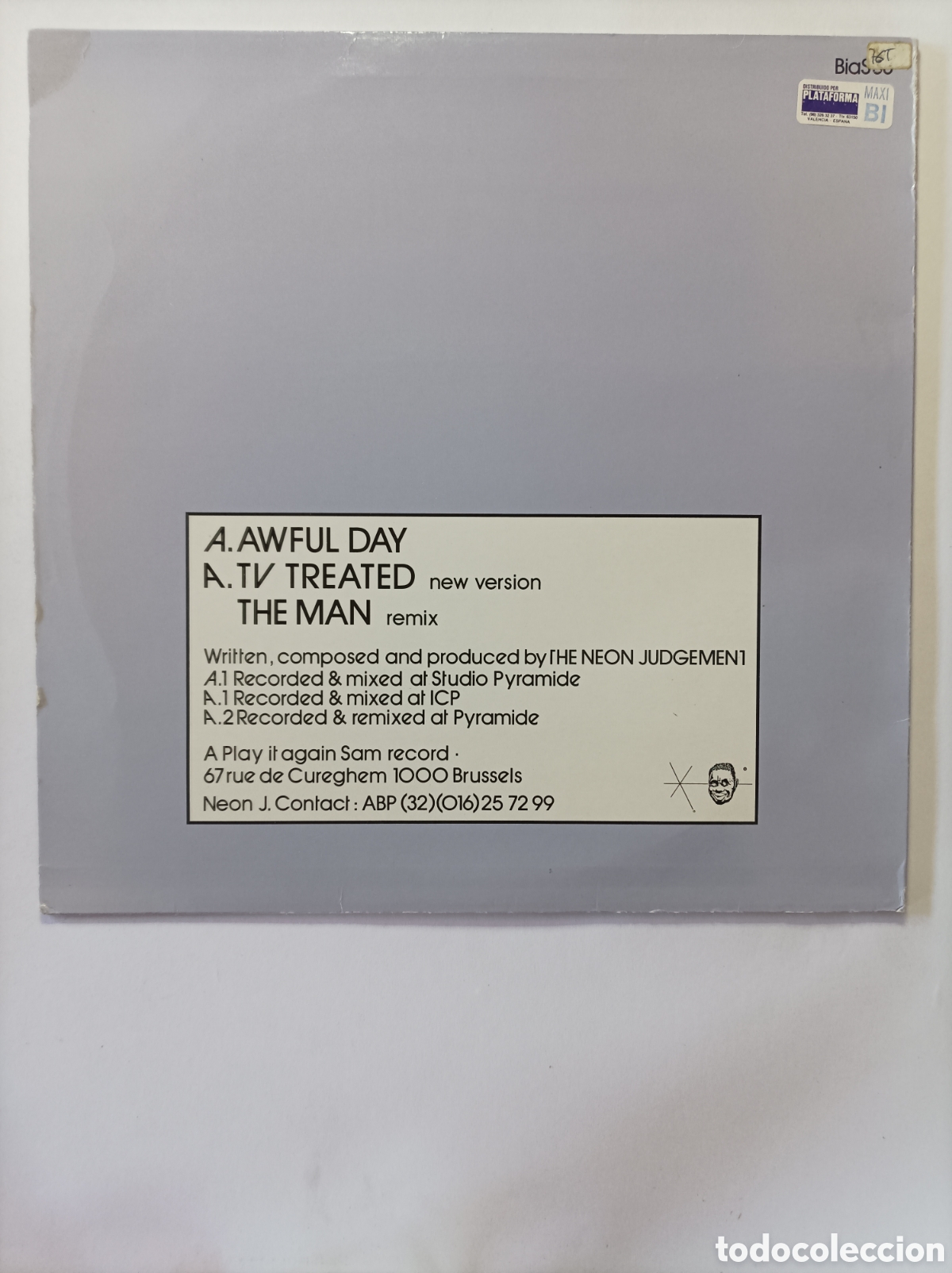 Discos de vinilo: THE NEON JUDGEMENT. MAXI SINGLE DISCO VINILO. - Foto 2