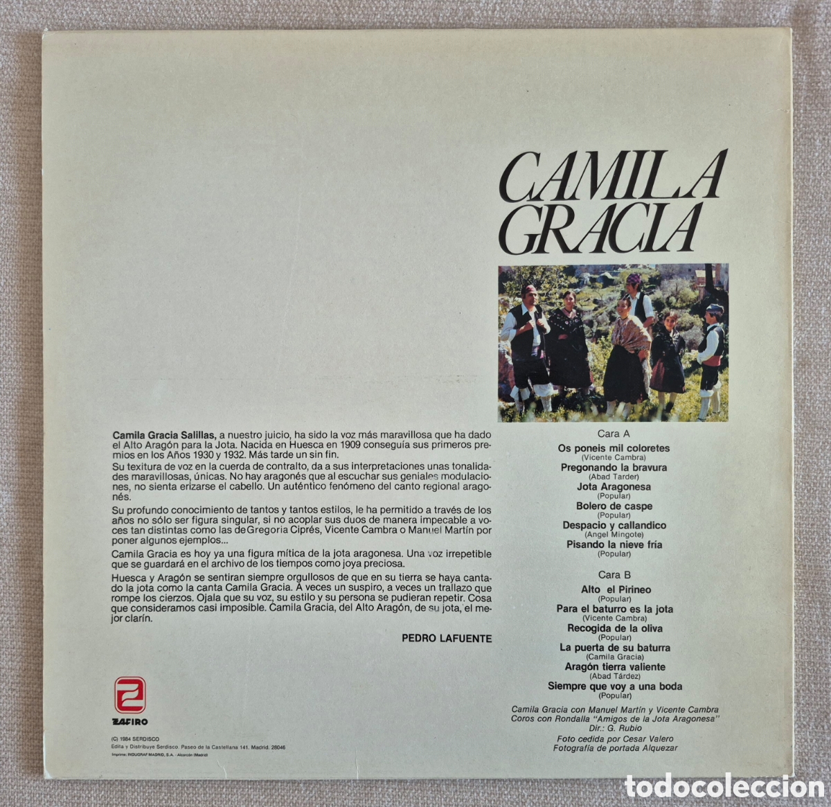 Discos de vinilo: Camila Gracia Zafiro 1994 - Foto 2