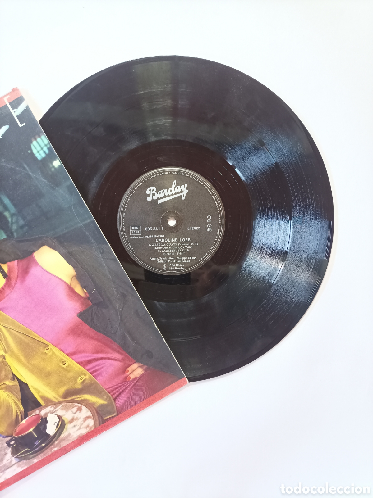 Discos de vinilo: CAROLINA LOEB. CEST LA OUATE. BARCLAY. MAXI SINGLE DISCO VINILO. - Foto 3