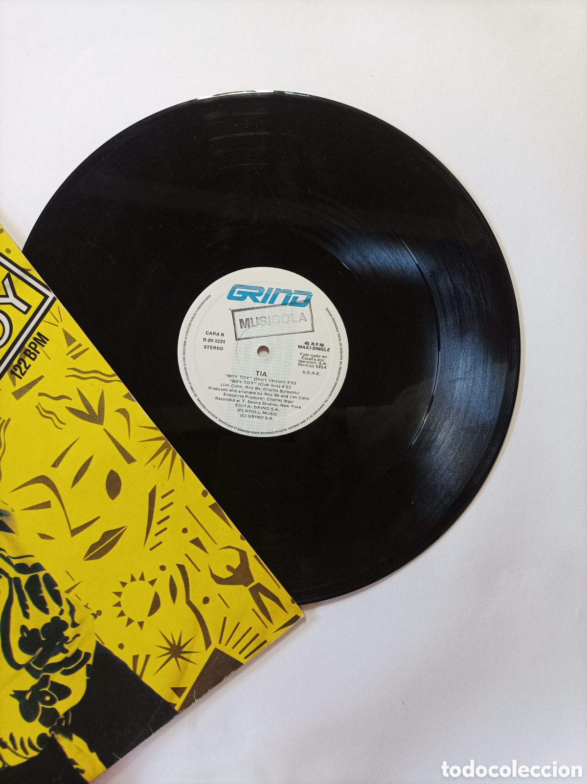 Discos de vinilo: TIA. BOY TOY. GRIND. MAXI SINGLE DISCO VINILO. - Foto 3